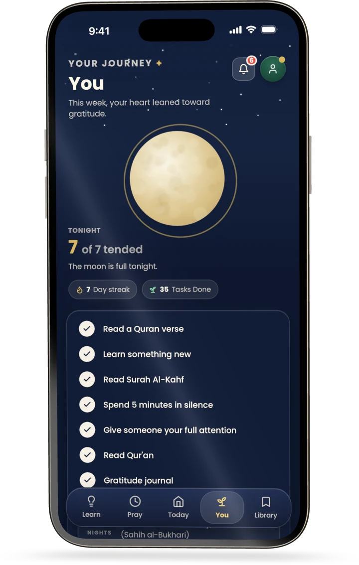 Balum daily deeds and the moon